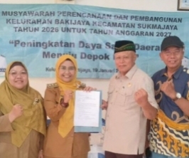 Dukung Kebijakan Wali Kota, Kelurahan Baktijaya Optimalkan Pelayanan Lewat Musrenbang